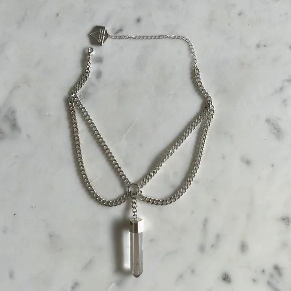 Crystal Drop Necklace - Picture 4 of 8